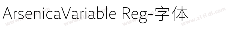 ArsenicaVariable Reg字体转换